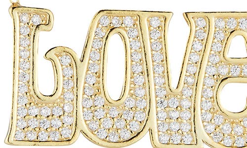 Sphera Milano Pavé Love Necklace In Gold
