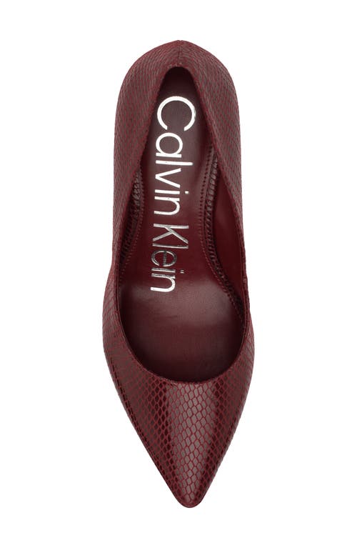 Shop Calvin Klein Gayle Pointed Toe Pump In Dre07