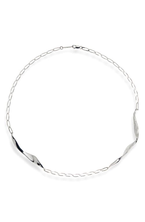 Faris Blade Necklace In Silver