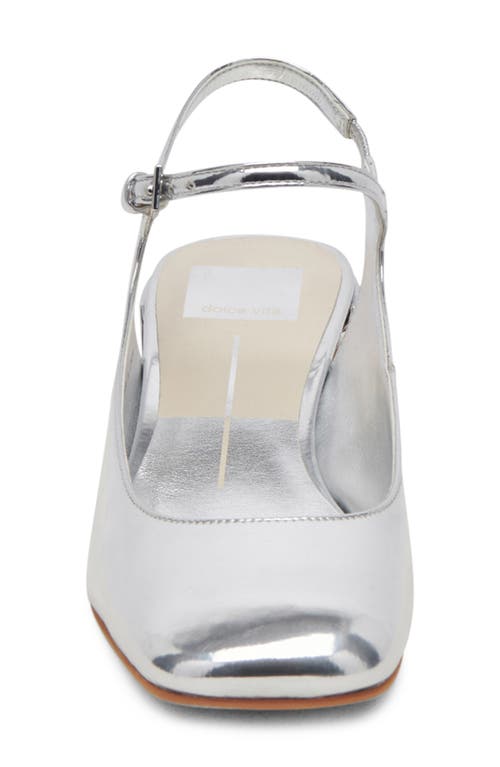 Dolce Vita Maggi Ankle Strap Pump In Silver Specchio Stella