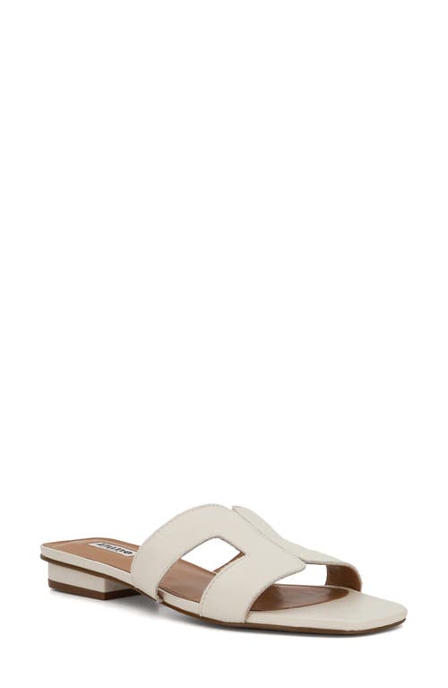 Loupe Slide Sandal in White