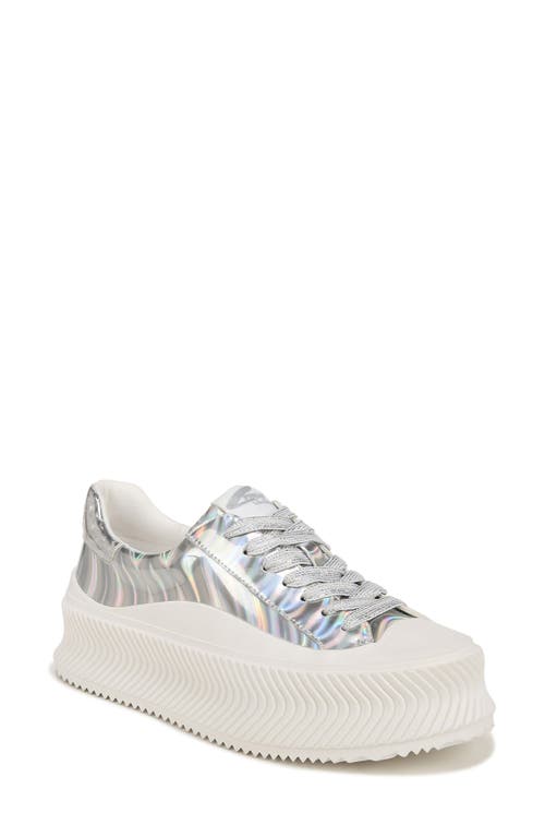 Tatum Platform Sneaker in Silver