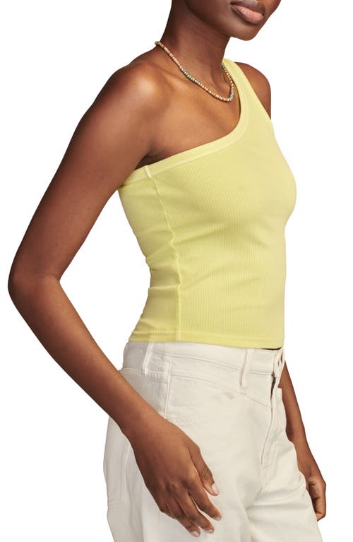 LUCKY BRAND LUCKY BRAND ONE-SHOULDER RIB TANK 