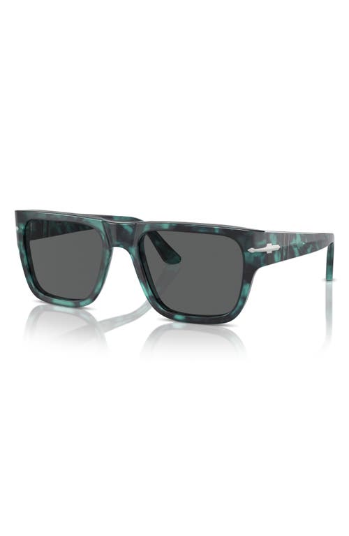 Shop Persol 55mm Square Sunglasses In Blue Havana