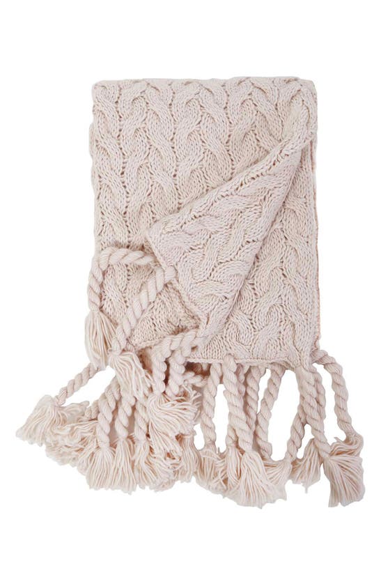 Pom Pom At Home Capistrano Fringed Throw In Blush