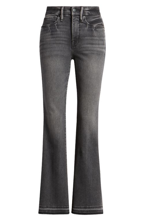 Shop Good American Good Petite Flare Jeans In Black338