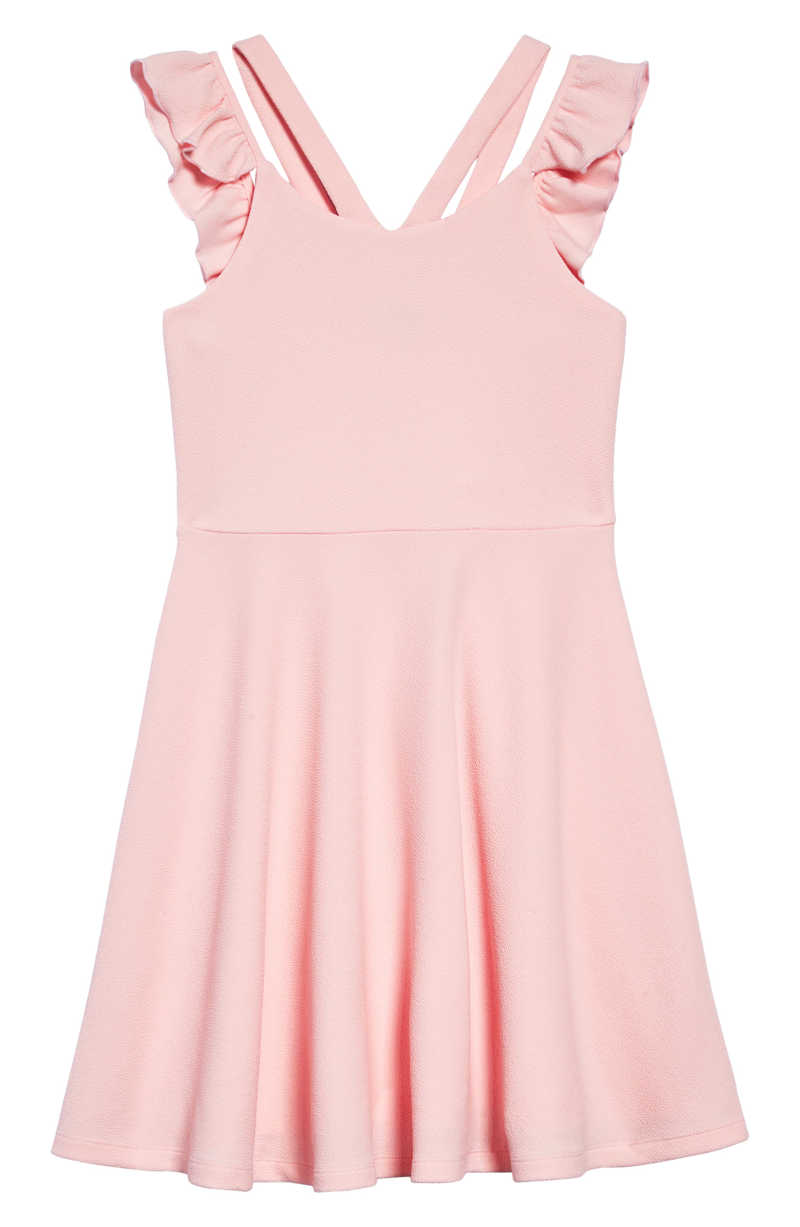 zunie textured skater dress