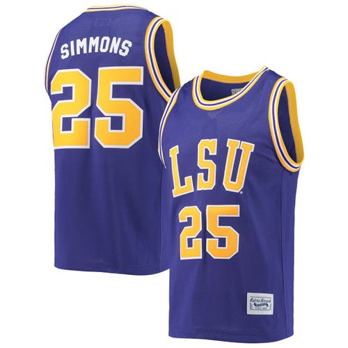 Men's Original Retro Brand Ben Simmons Purple LSU Tigers Commemorative Classic Basketball Jersey