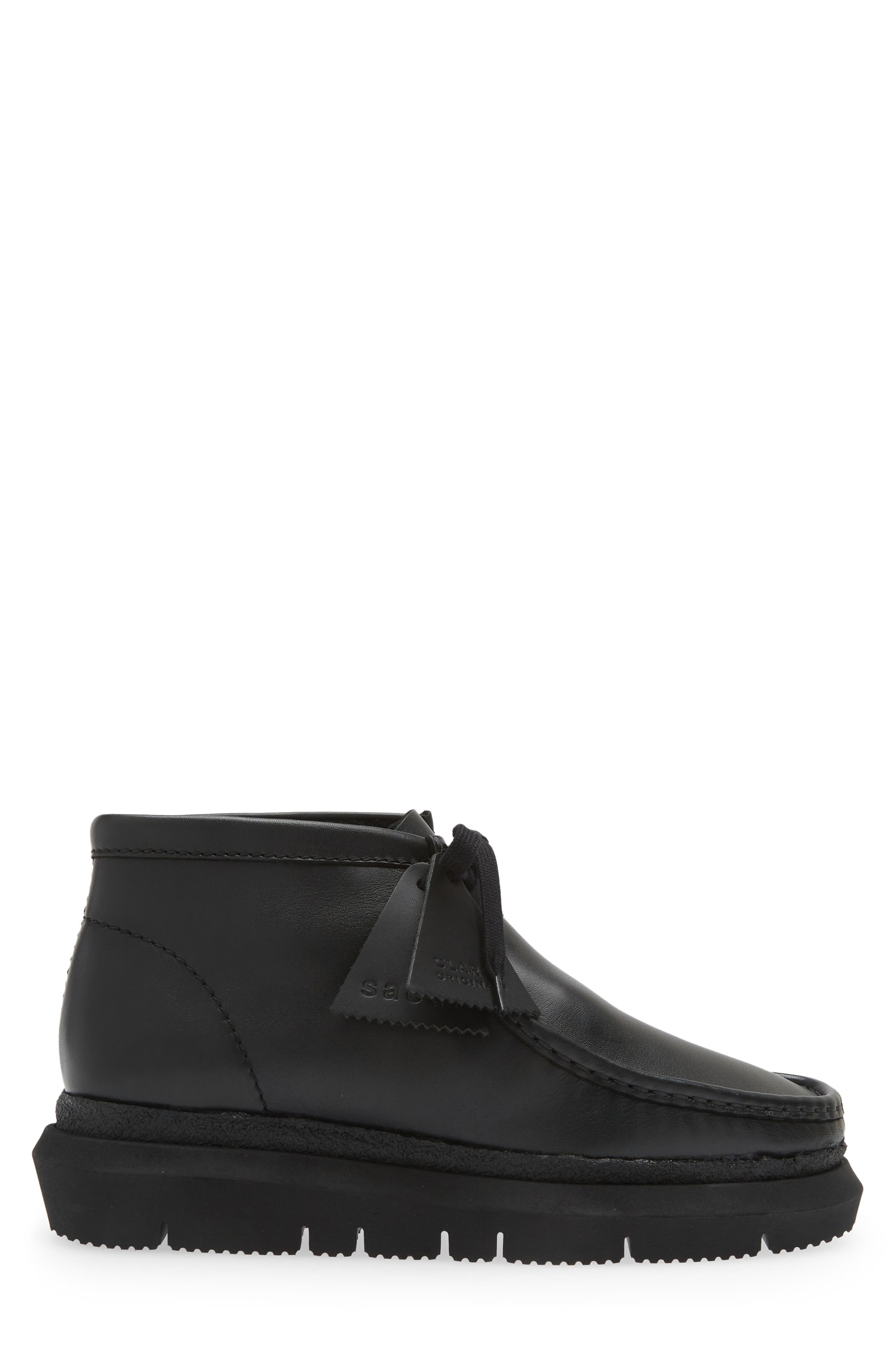 Sacai x Clarks® Originals Hybrid Wallabee Chukka Boot in Black