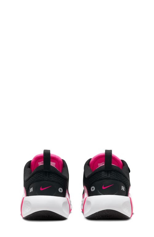 Nike Kidfinity Sneaker In Black/white/laser Fuchsia