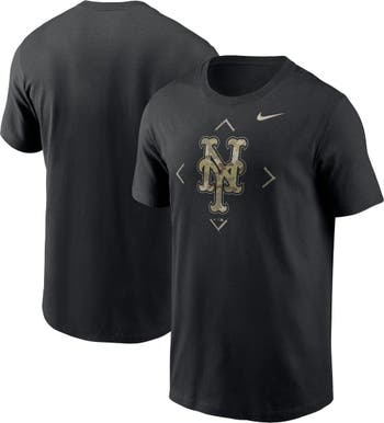 Nike Men's Nike Black New York Mets Camo Logo T-Shirt