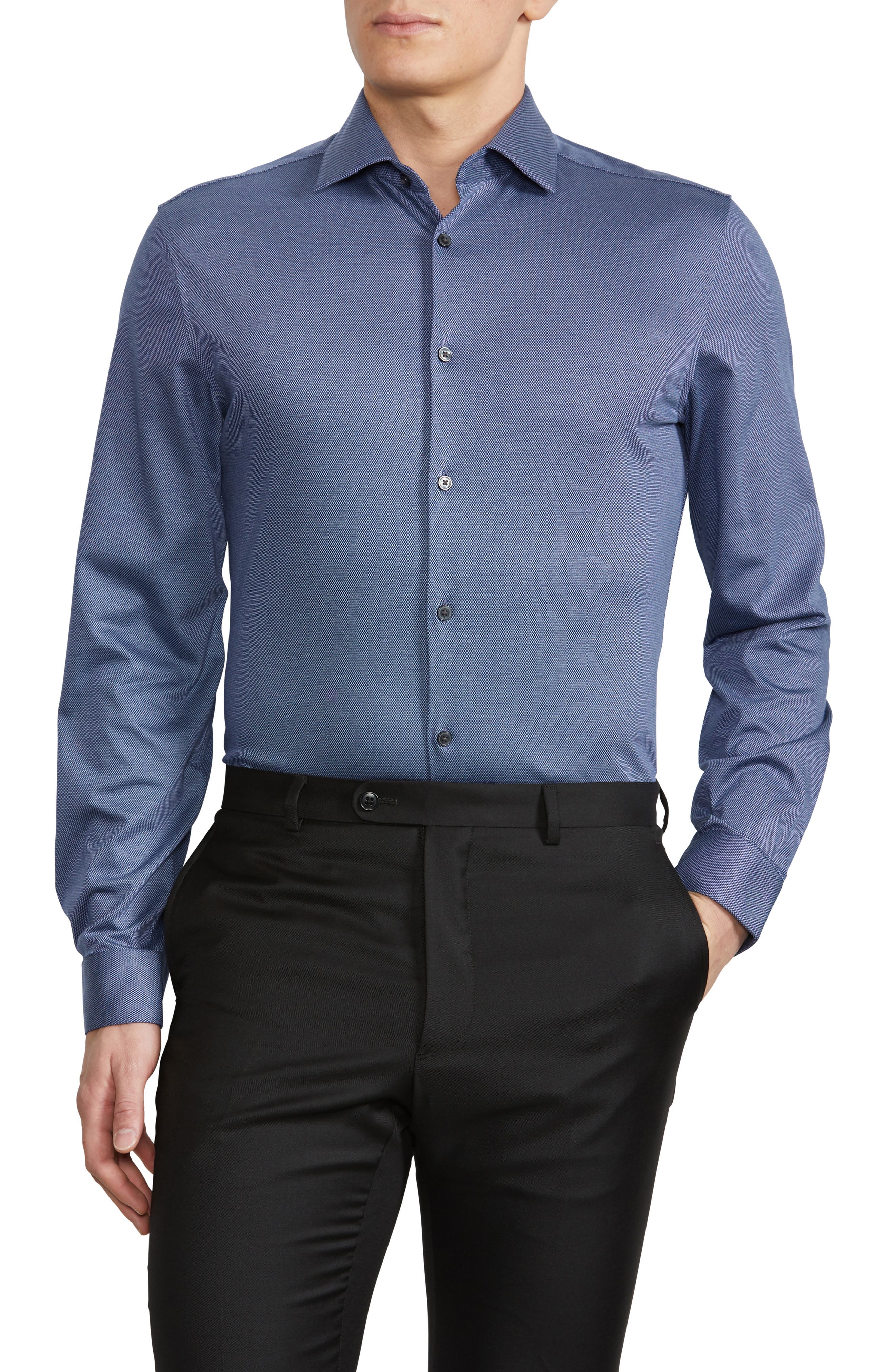 Details about   John Varvatos Star USA Men's Mayfield Slim Fit Shirt Grey Size L 