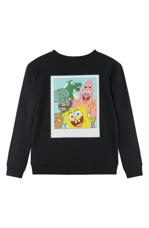 Shop Andy & Evan Kids' Spongebob Squarepants™ Stonewashed Graphic Sweatshirt In Bka