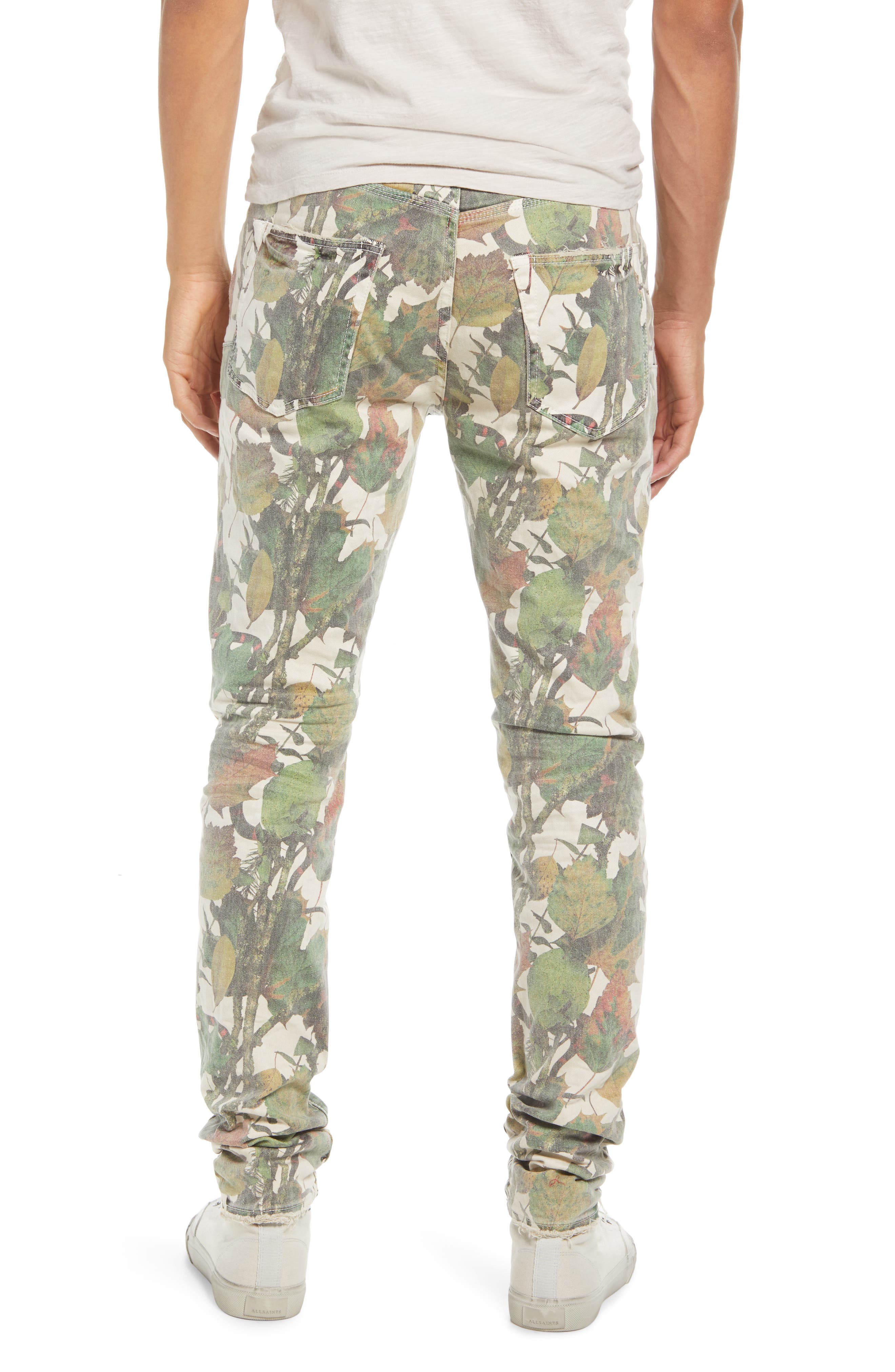 camo slim jeans