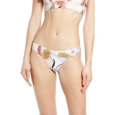 L Space Tanline Brazilian Bikini Bottoms, Beige