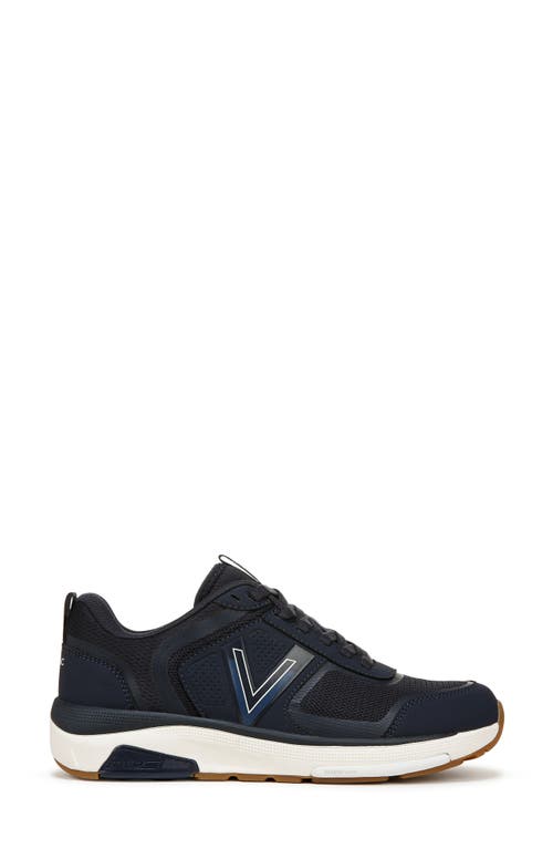 Shop Vionic Strider Tech Walking Shoe In Navy Blazer