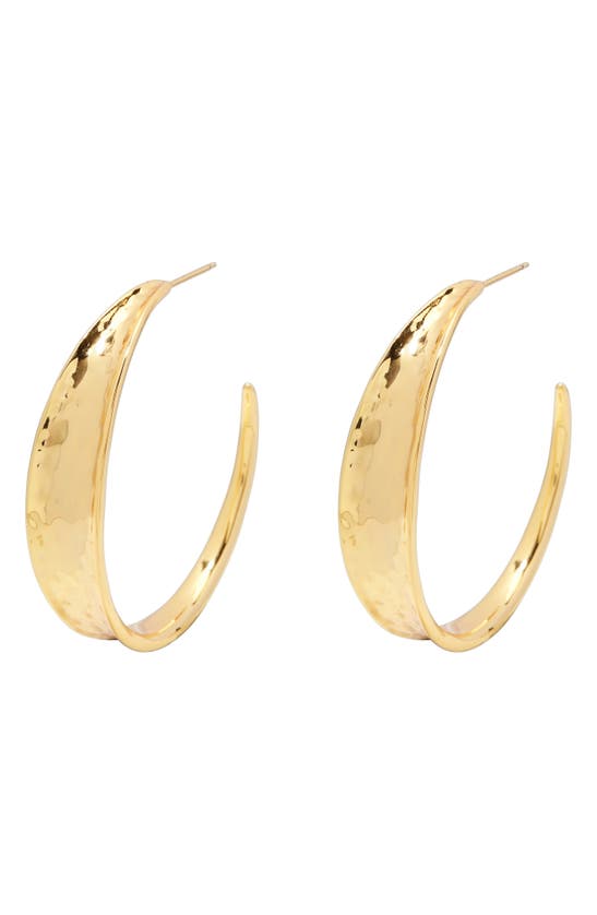 Click to view more detailed imagery on our partner's website Gorjana Leo Hoop Earrings In Gold