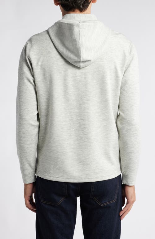 Shop Johnnie-o Maxton Quarter Zip Hoodie In Light Gray