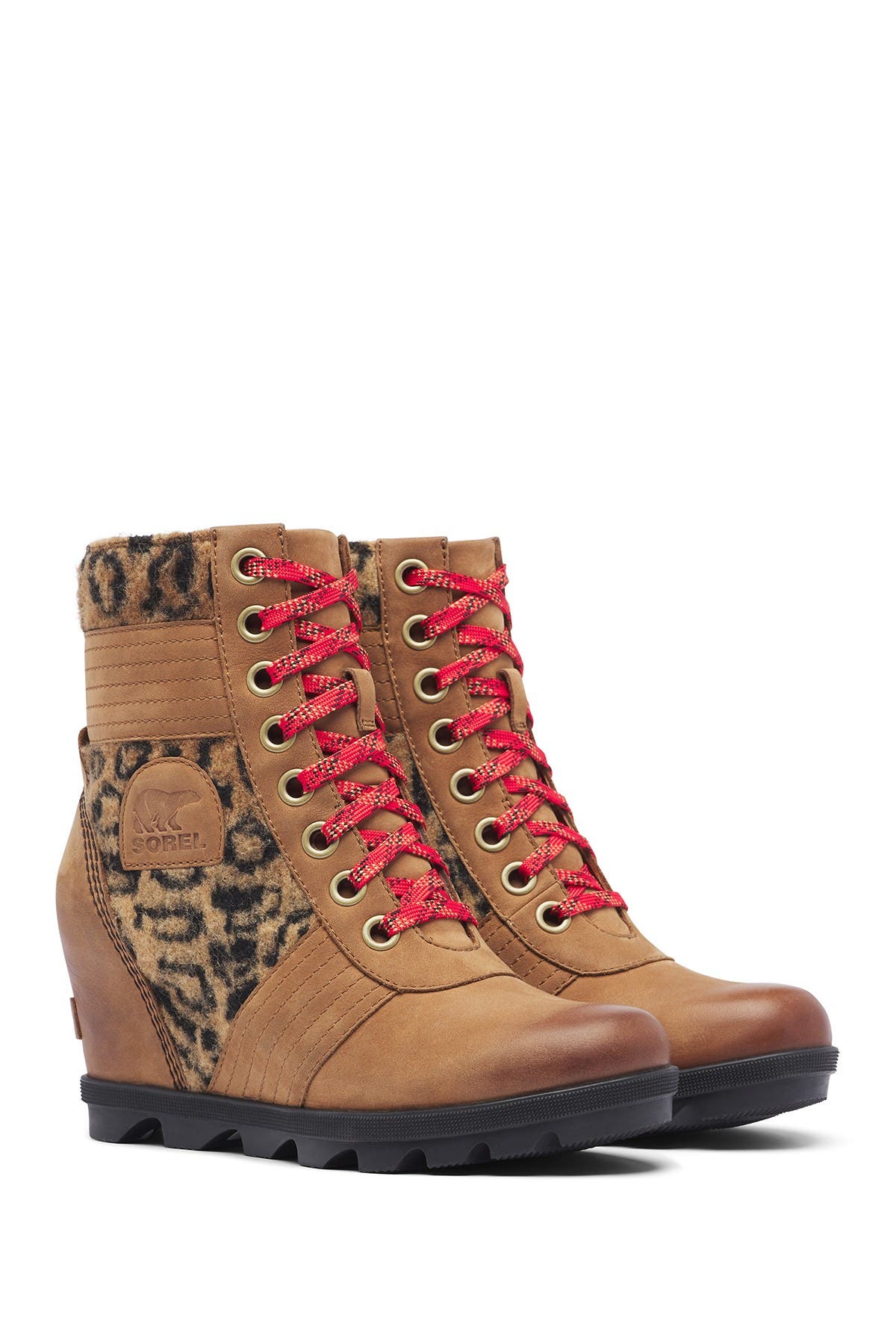 leopard sorel boots