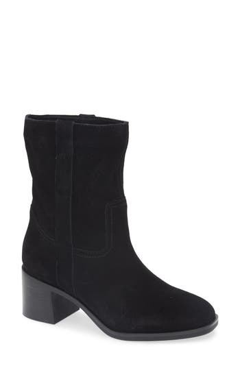 Steve Madden Romney Bootie In Black Suede