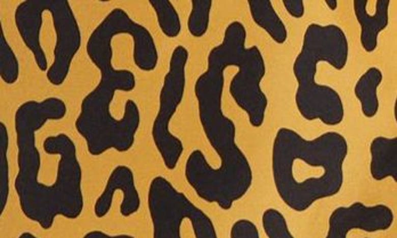Shop Palm Angels Cheetah Print Swim Trunks In Orange Black
