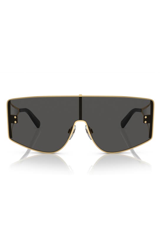 Dolce & Gabbana Shield Sunglasses In Gold