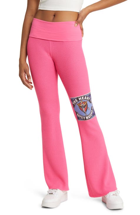 PINK Victoria's Secret, Pants & Jumpsuits, Xl Vs Pink Originals Cotton  Foldover Flare Leggings