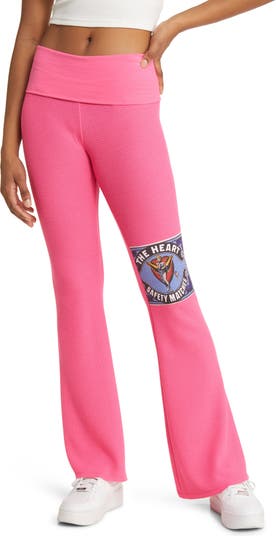 PINK Victoria's Secret, Pants & Jumpsuits, Victorias Secret Pink Black  Foldover Waist Cropped Leggings Small