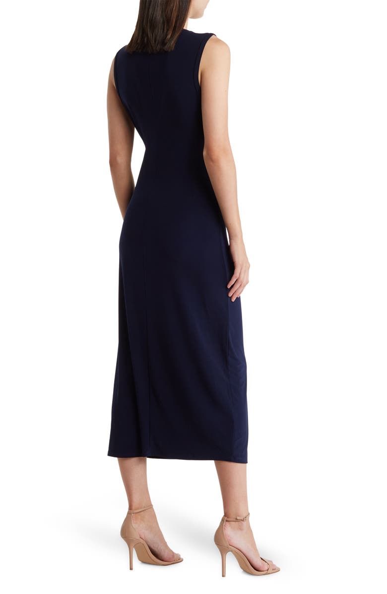 TASH AND SOPHIE Side Tie Jersey Midi Dress | Nordstromrack