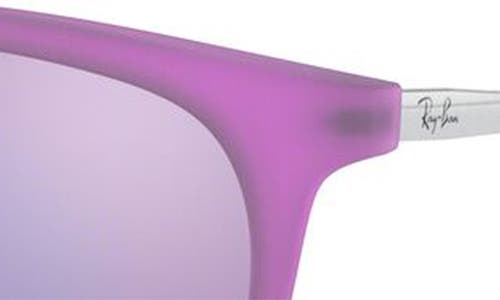 RAY BAN RAY-BAN RAY-BAY JUNIOR IZZY 50MM MIRRORED SUNGLASSES