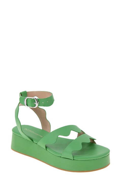 Green Ankle Strap Sandals for Women | Nordstrom