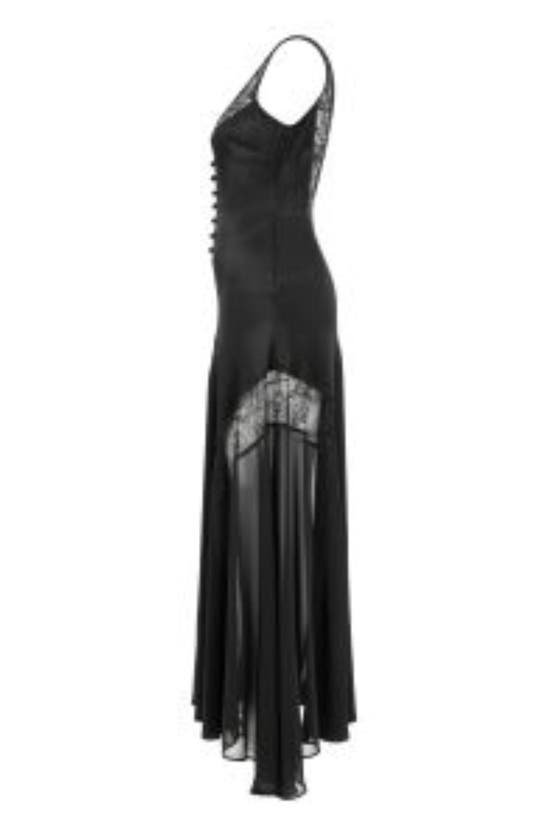 Shop Nocturne Tulle Backless Dress In Black