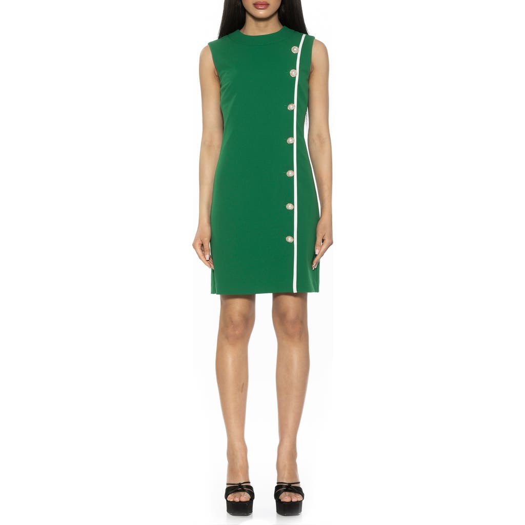 Alexia Admor Women's Armani Button Shift Dress In Green