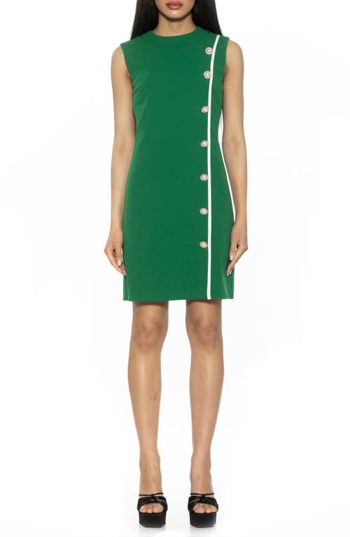Alexia Admor Women's Armani Button Shift Dress In Green
