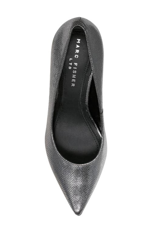 Shop Marc Fisher Ltd Zala Block Heel Pump In Pewter