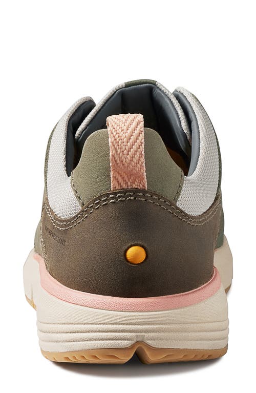 Samuel Hubbard Camino Water Resistant Walking Shoe In Sage Green Nubuck