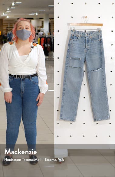 Topshop Sofia Ripped High Waist Dad 