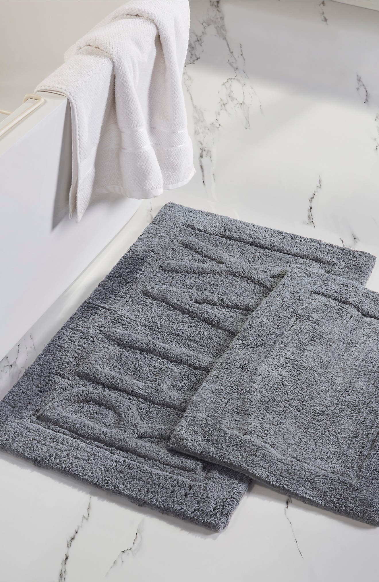 Modern Threads Cotton Bath Mat In Charcoal ModeSens