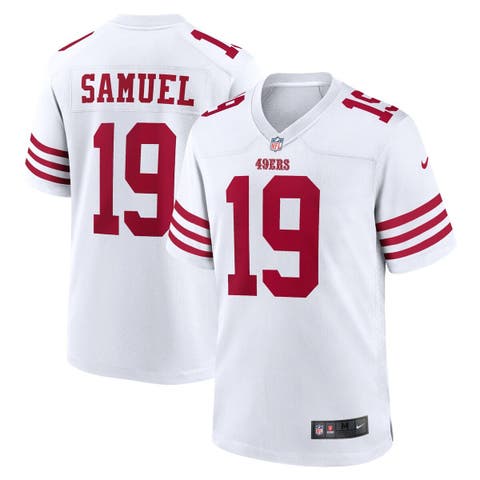 Nike 49ers 19 Deebo Samuel Red with 75th patch Vapor Limited Men