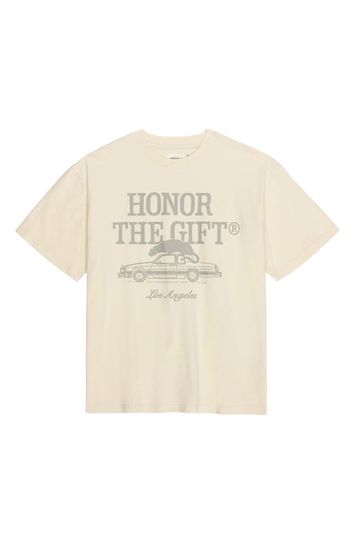Shop Honor The Gift Pack Logo Cotton Graphic Tee In Bone
