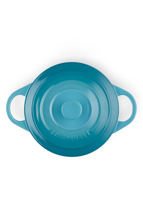 Le Creuset Artichaut 14-ounce Mini Round Cocotte In Caribbean