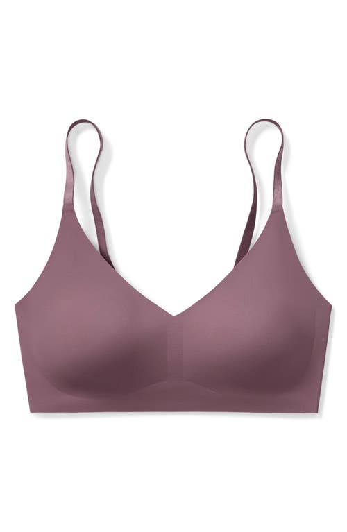 Shop True & Co. True & Co The True Body Triangle Convertible Strap Bralette In Blackberry