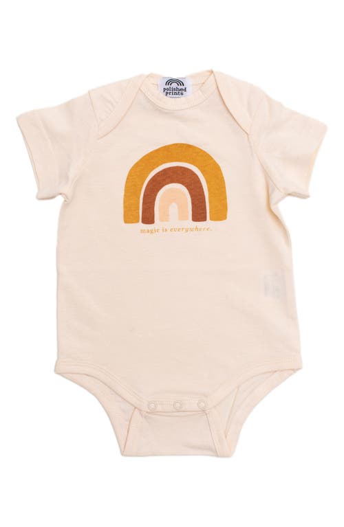 POLISHED PRINTS Magic is Everywhere Organic Cotton Bodysuit Natural at Nordstrom, Us