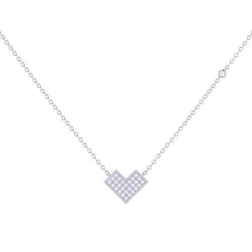 Shop Luvmyjewelry One Way Arrow Sterling Silver Diamond Necklace