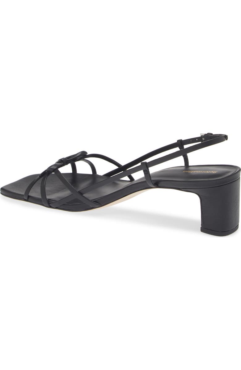 Reformation Sally Slingback Sandal, Alternate, color, Black