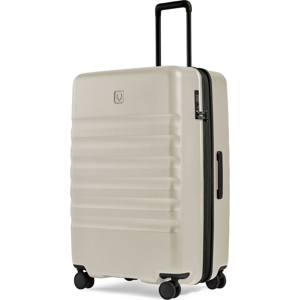 Antler Icon Stripe Large Suitcase In Taupe