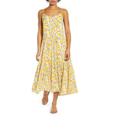 All In Favor Tiered Midi Dress, Beige