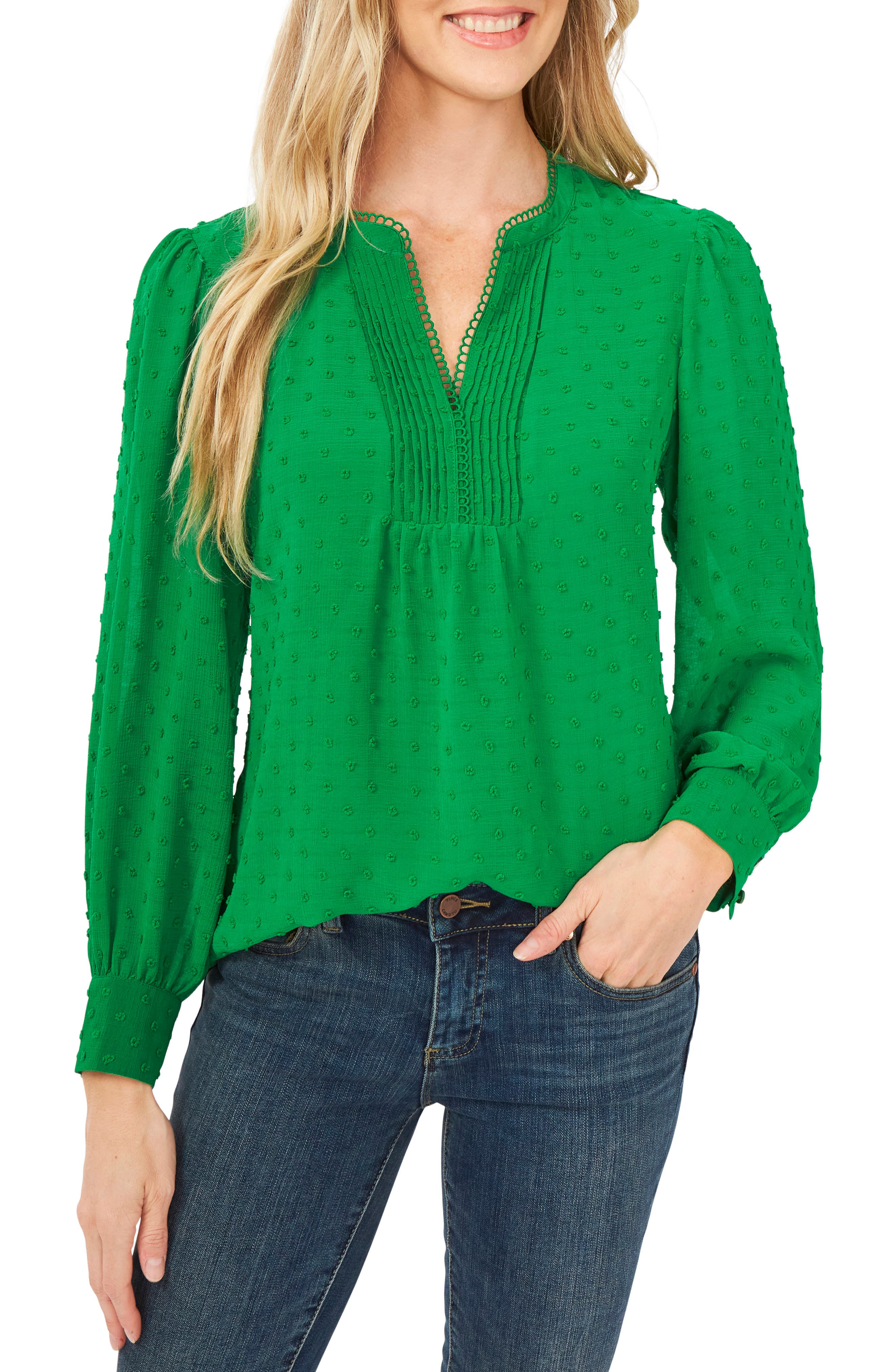 green dressy tops