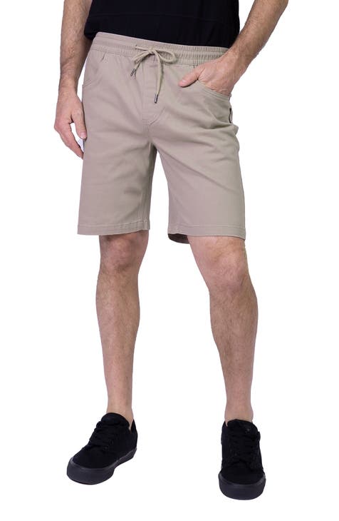 Stretch Twill Pull-On Shorts