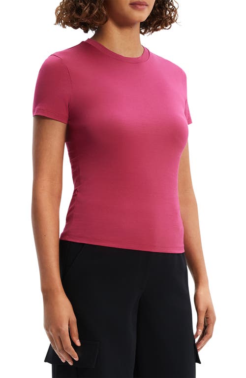 Shop Theory Tiny Apex Organic Pima Cotton T-shirt In Deep Rose